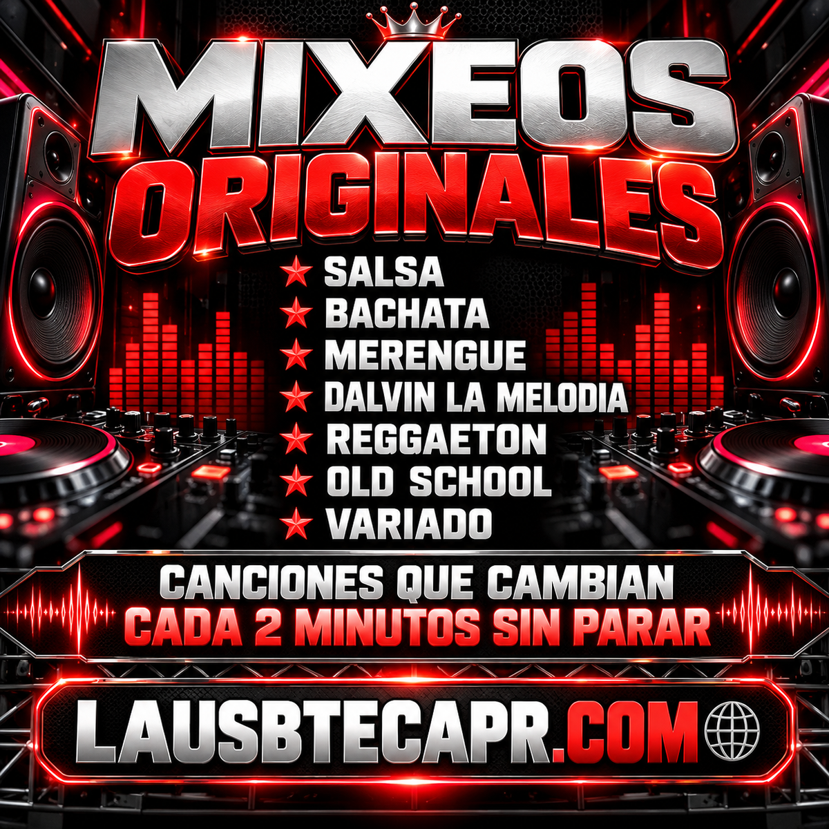 39- Mixeos Originales / Salsa / Bachata / Dalvin La Melodia / Merengue / Reggaeton / Old School / Variado