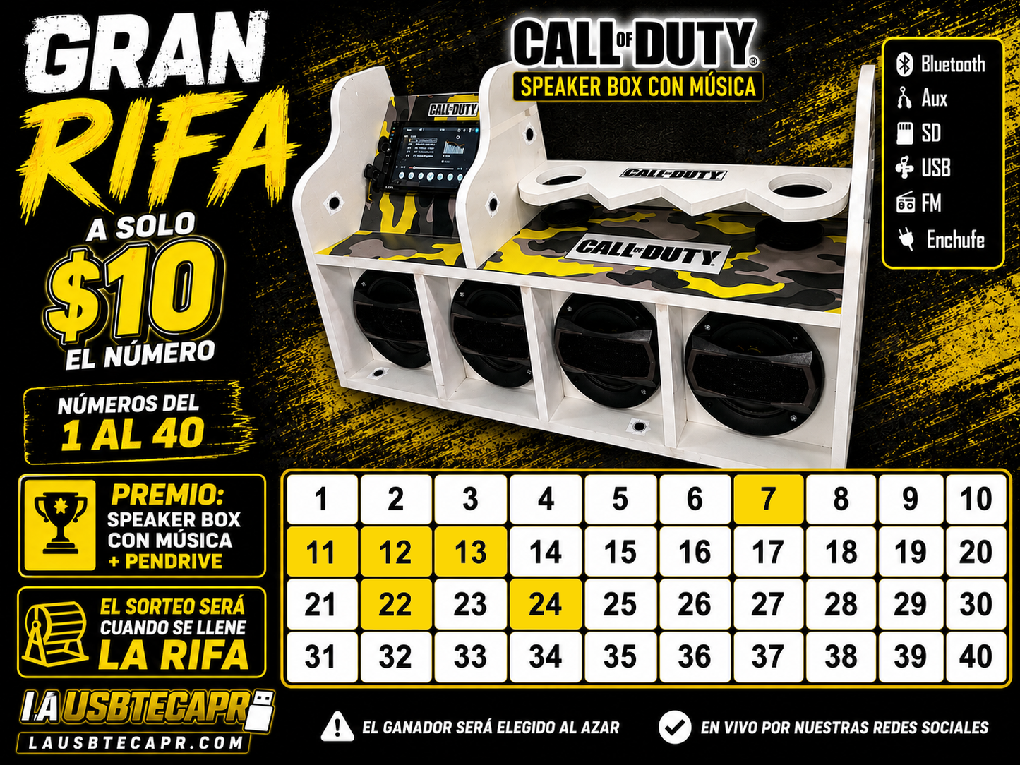 Participar de La Rifa (Box Call Of Duty) (Ganador Recoge En Ponce PR)