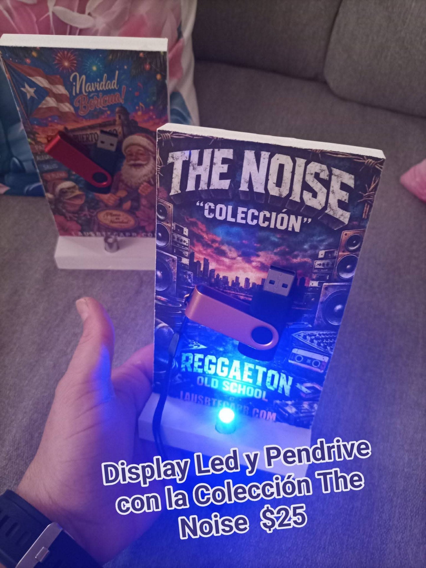 "The Noise Colección Completa" Display Led Multicolor con Pendrive Que Se Pega Con Iman