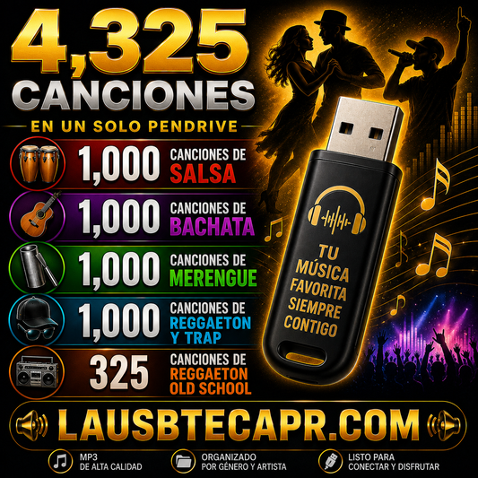 #14- Salsa, Bachata, Merengue, Reggaetón, Trap y Reggaetón Old School (4,325 canciones) mas de 200 Artistas