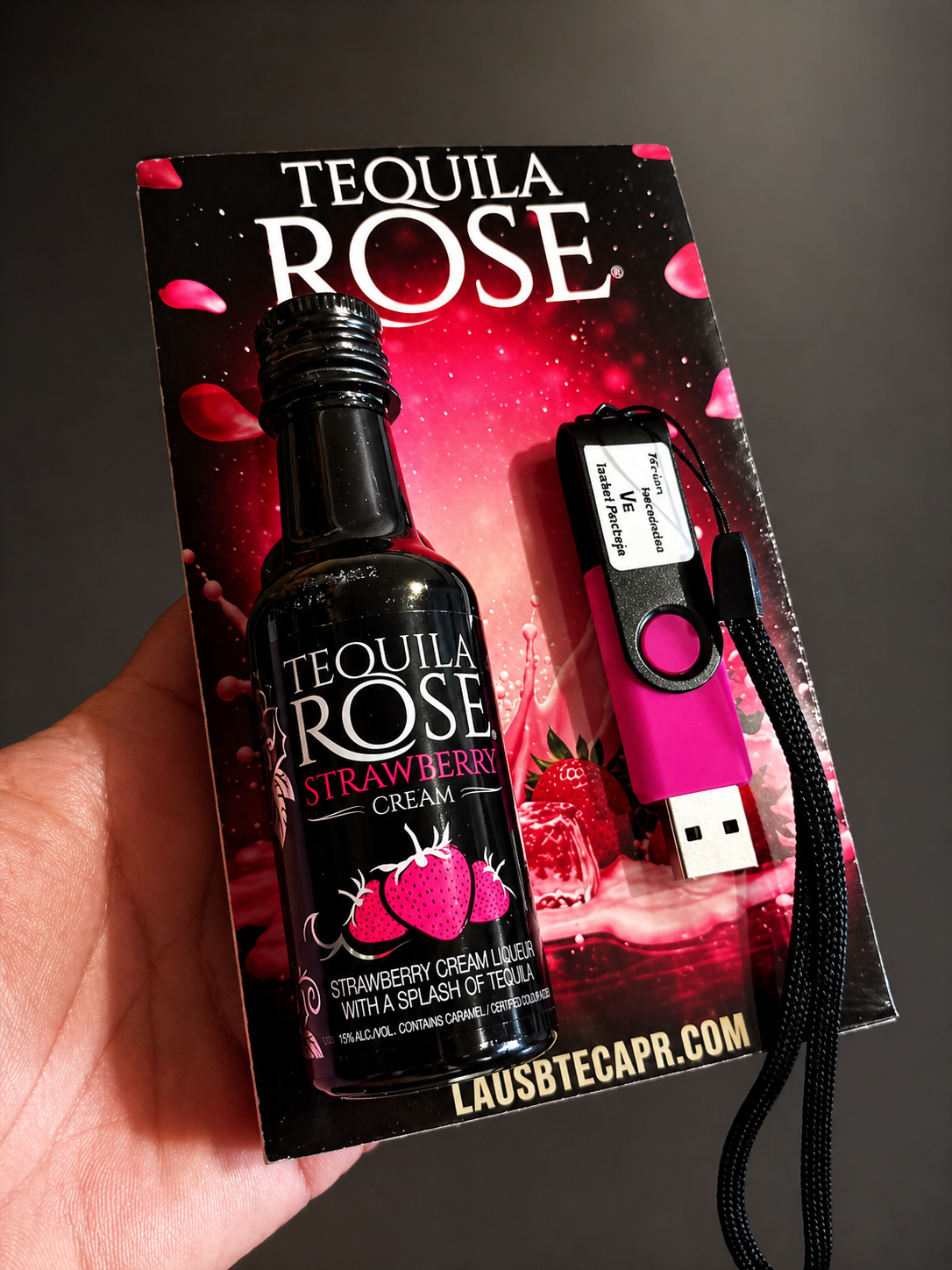 (Tek... Rose) Pieza Original, Cuadro + Botella + Pendrive