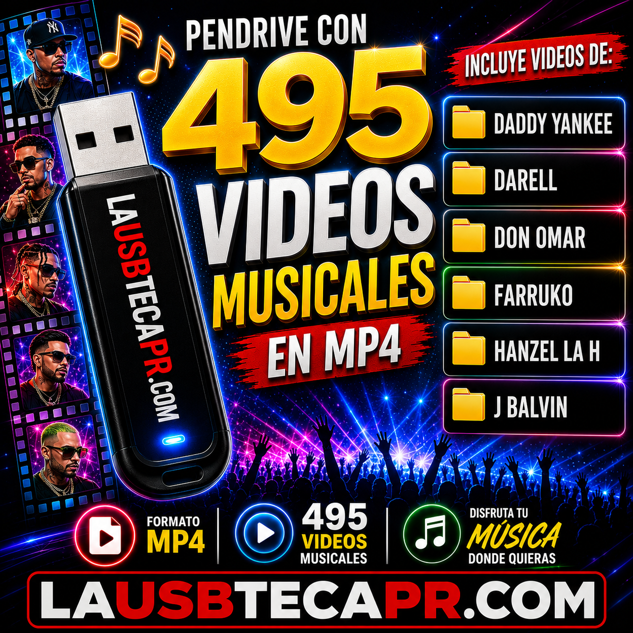 #18 - 495 Videos Musicales en Mp4