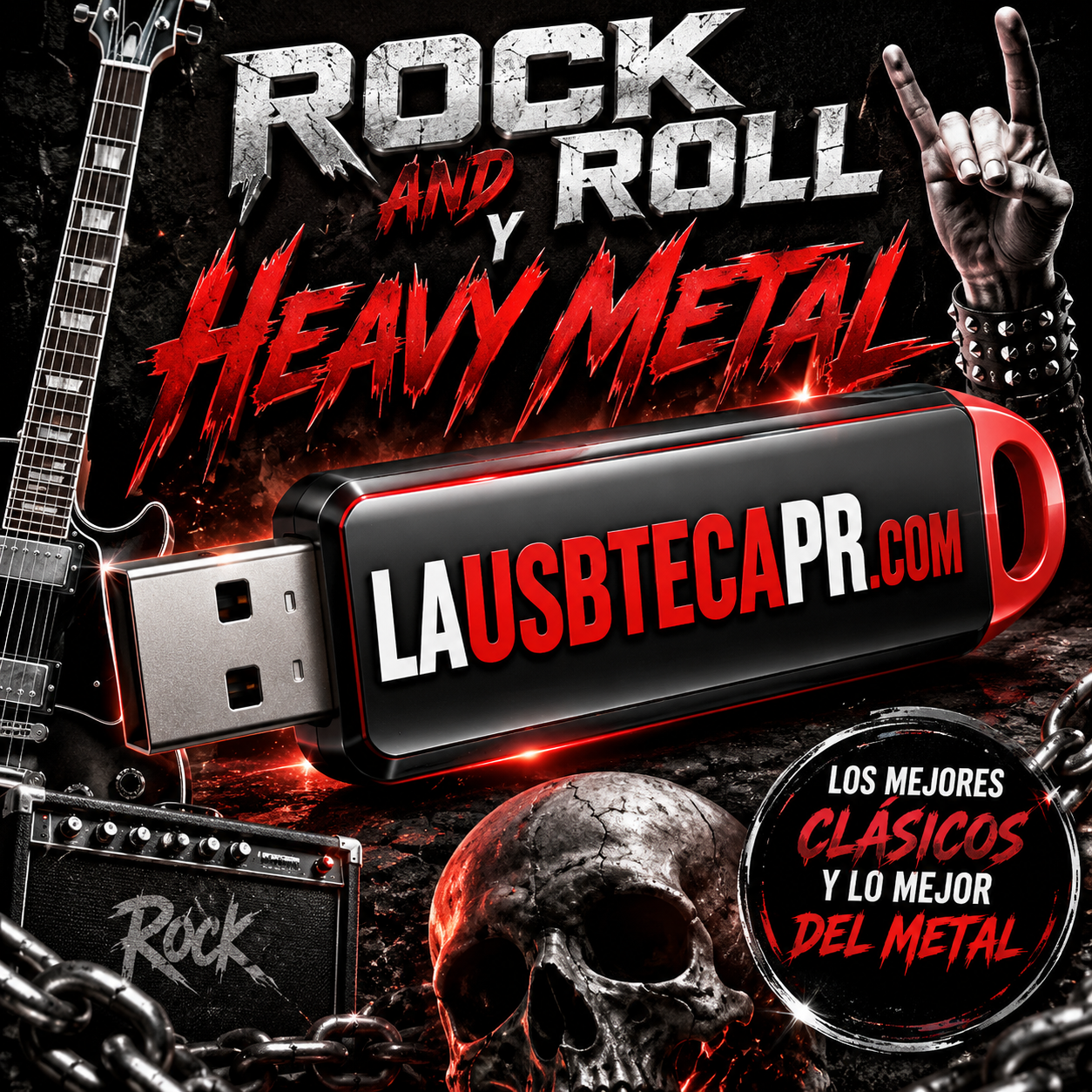 #20- Rock And Roll y Heavy Metal (4,527 Canciones) Lista en la descripción