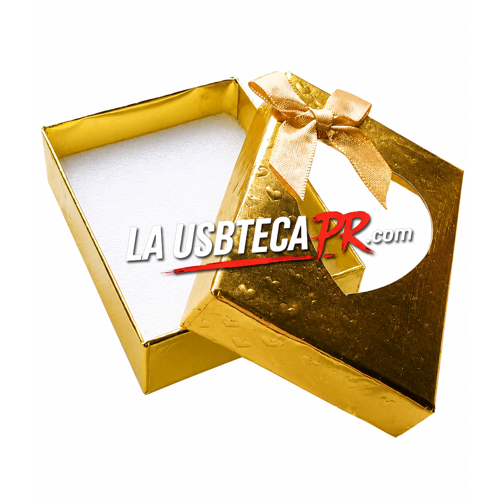❤️Cajita para regalo, caben de 1 a 8 pendrives, (colores a escoger)