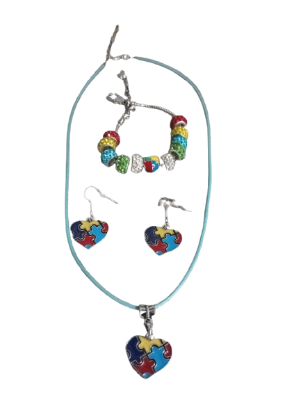 Set de Autismo, Collar, Pantallas y Pulsera (En Caja)