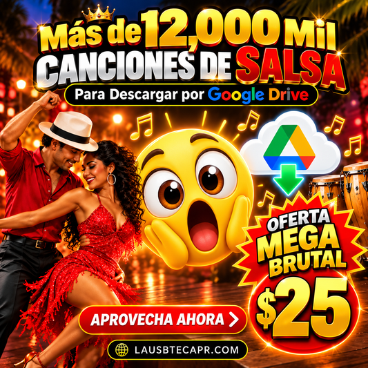 (Mega Oferta) Mas de 12,000 Mil Canciones De Salsa Para Descargar por Google Drive
