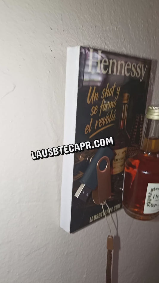 (Tek... Rose) Pieza Original, Cuadro + Botella + Pendrive